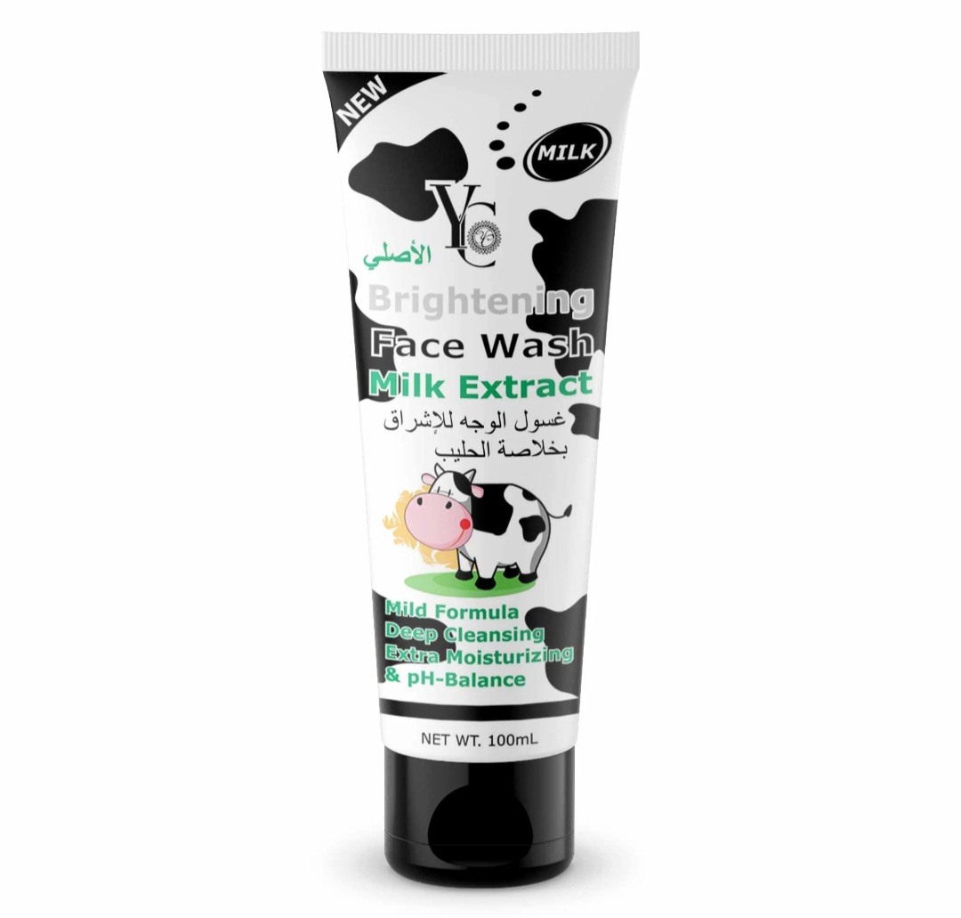 غسول الوجه للإشراق بخلاصة الحليب من واي سي - 100 مل - Image 1