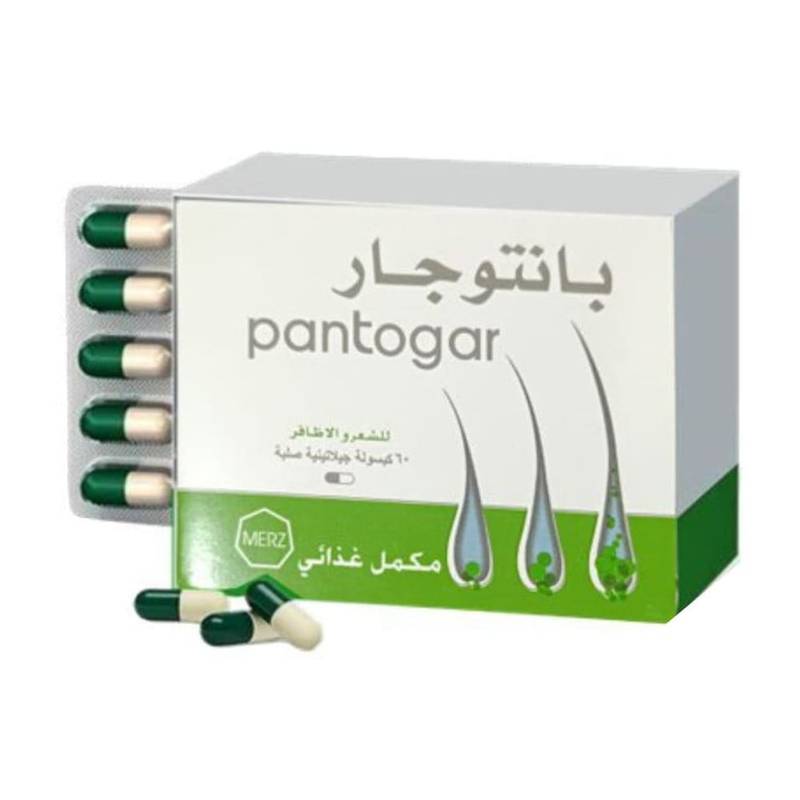 بانتوجار كبسولات نباتية للشعر والأظافر 60 كبسولة - Image 1