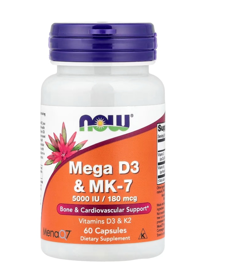 مركب فيتامين دي3 وميناكينون7 من NOW - Image 1