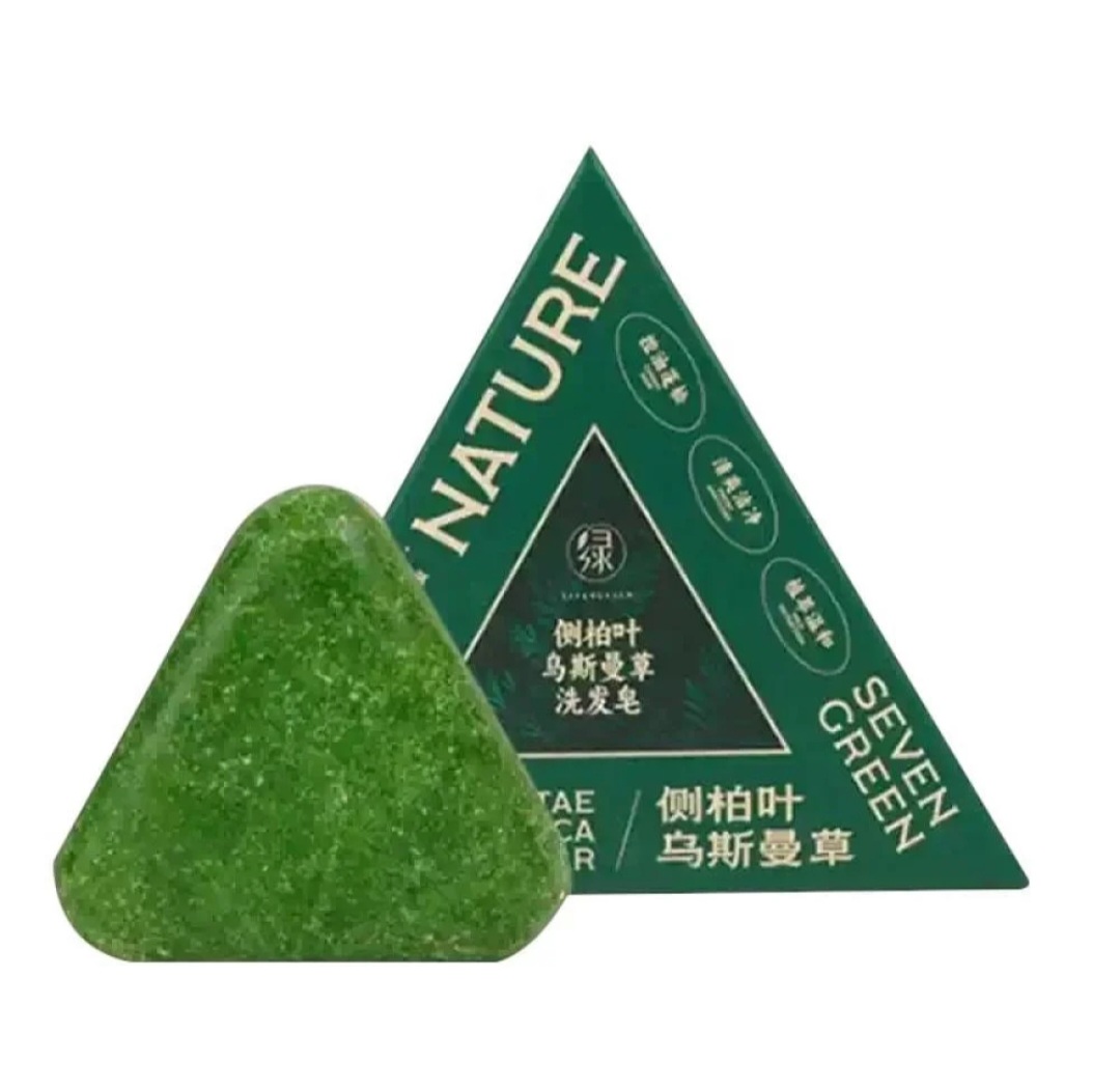 صابون سفن جرين للعنايه بالشعر (صابون المثلث) - Image 1