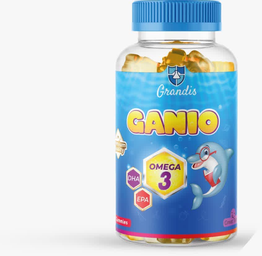 غانيو علكات أوميغا 3 للأطفال من جرانديز 60 قطعة - Image 1